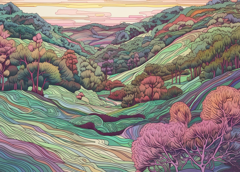 大自然风景插画背景,插画/手绘图,插画/手绘图库,插画/手绘图下载,插画/手绘